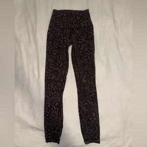 Lululemon Everlx brown cheetah pants
